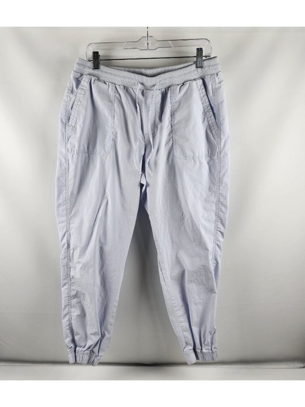 Pact Pants Womens Large Light Blue Organic Cotton Joggers (32x28)